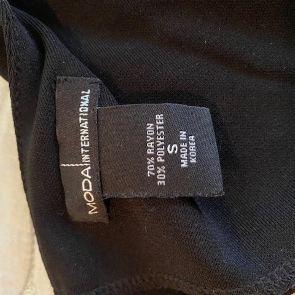VS-Moda International cocktail pant suits, black & apricot, size small - Picture 4 of 15